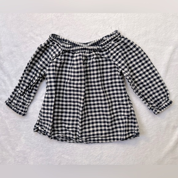 Old Navy Gingham Top in Blue/White - Toddler Girls Size 3T - Picture 1 of 12